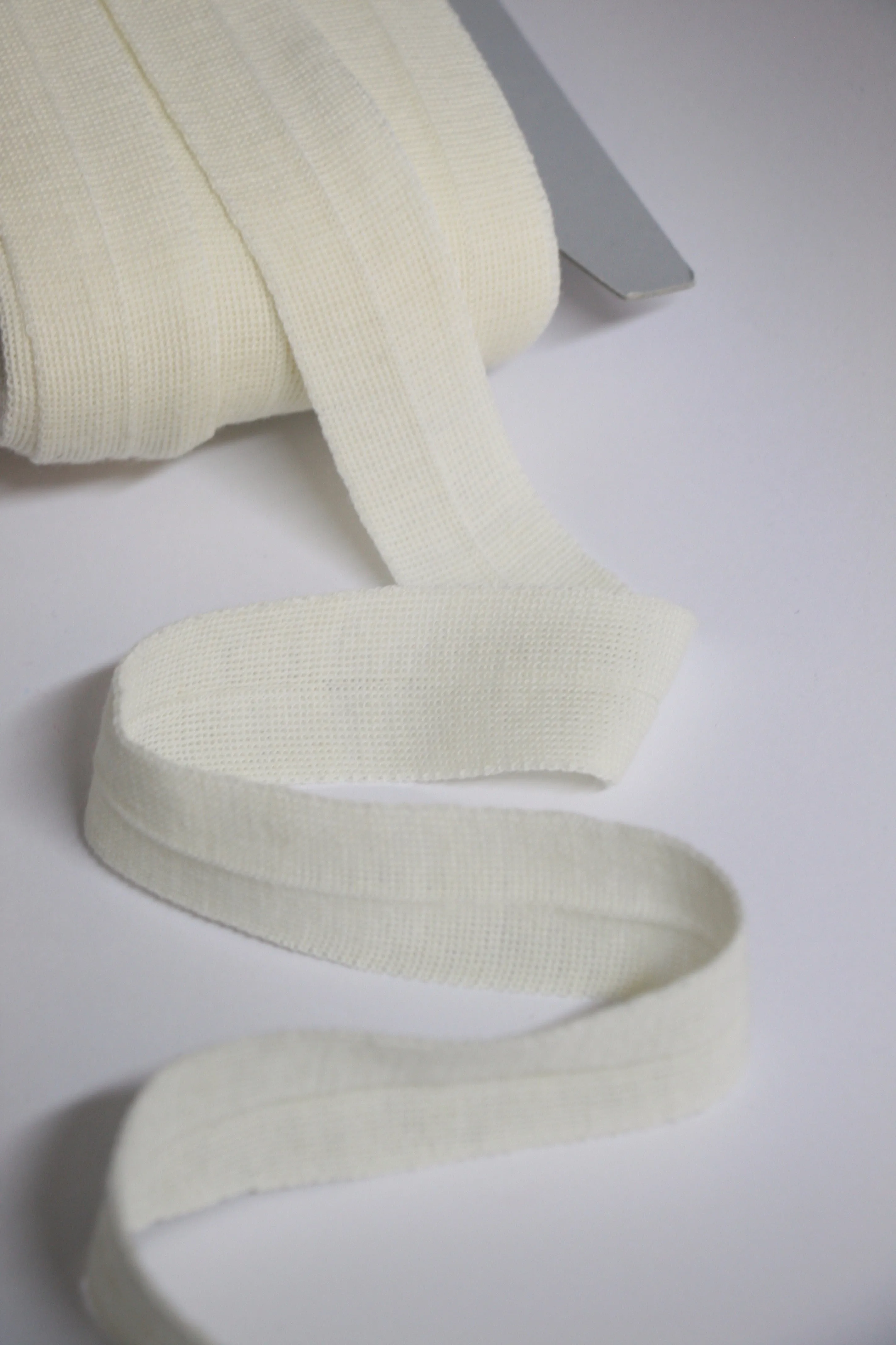 30mm Wool Binding - Winter White