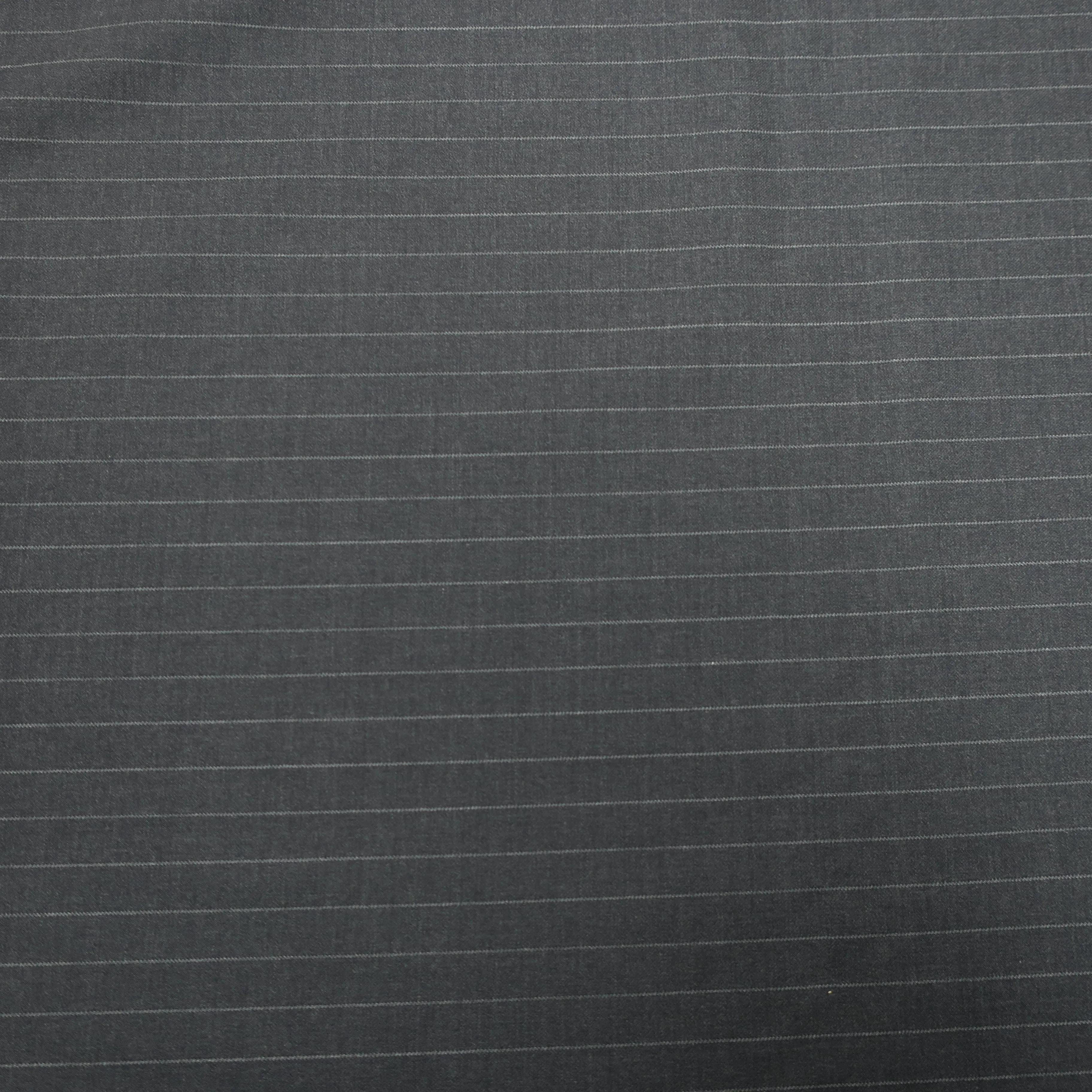 4 YDS Charcoal Gray Pinstripe Wool Loro Piana Fabric