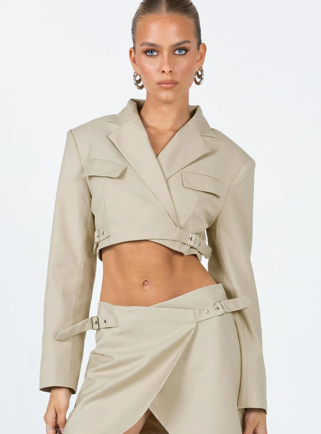 Anja Cropped Blazer Camel