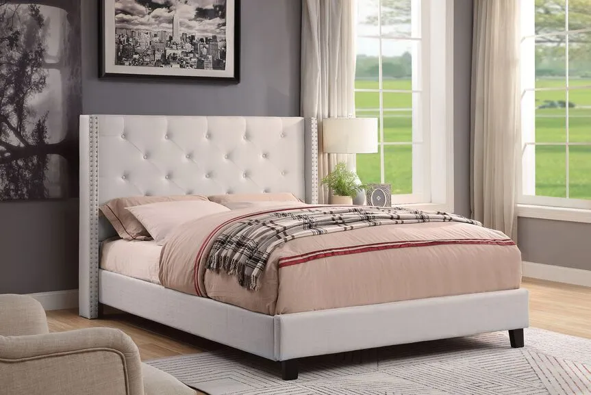 Audrey 3-Piece Queen Bed - Beige