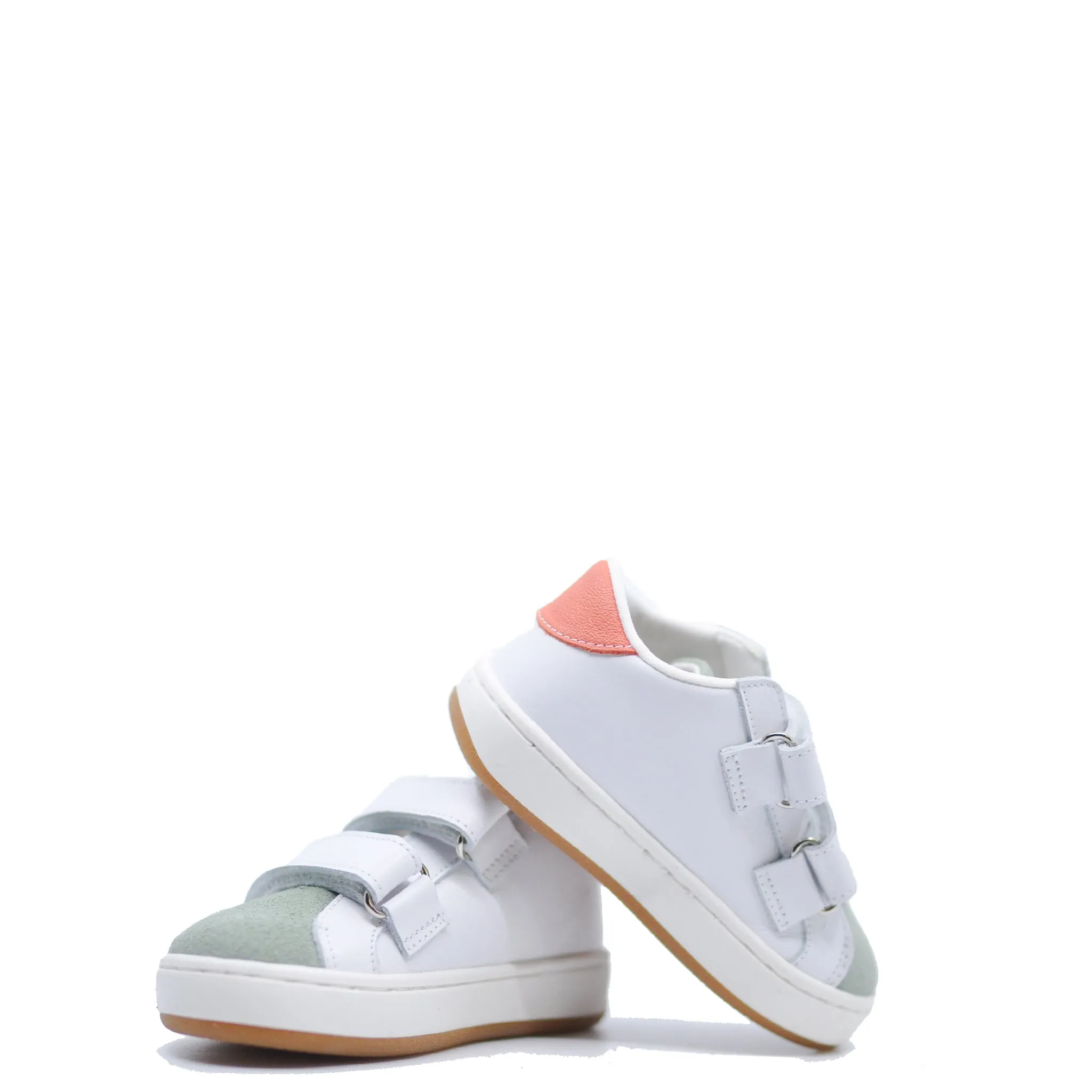 Babywalker White and Mint Sneaker