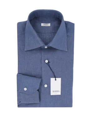 Barba Napoli Blue Shirt - Slim