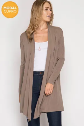 Basic Mocha Cardigan