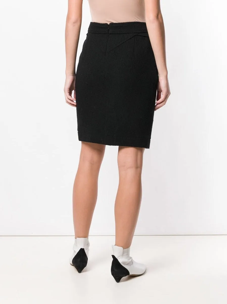 Black Crisscross Skirt