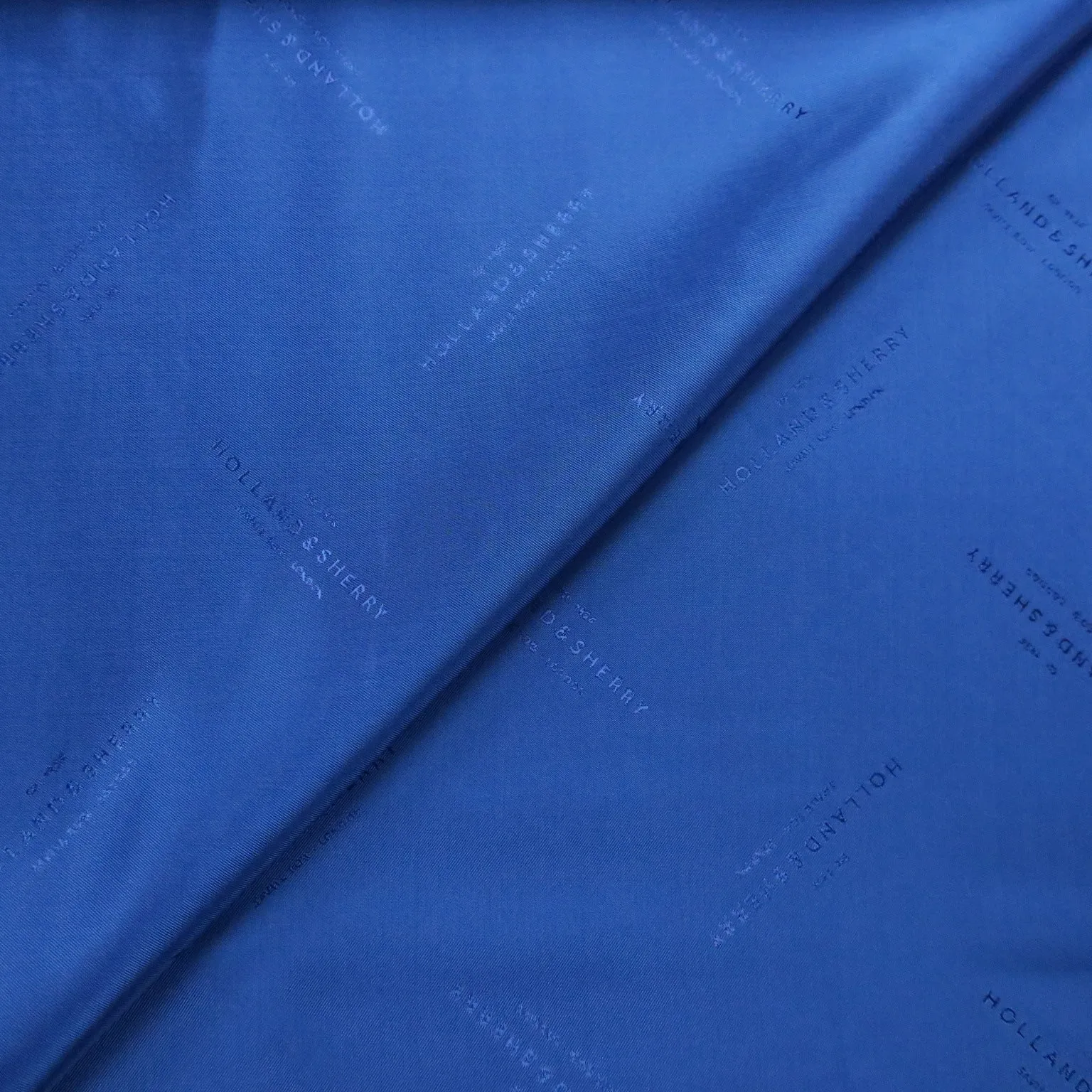 Blue Solid Holland and Sherry Exclusive Lining