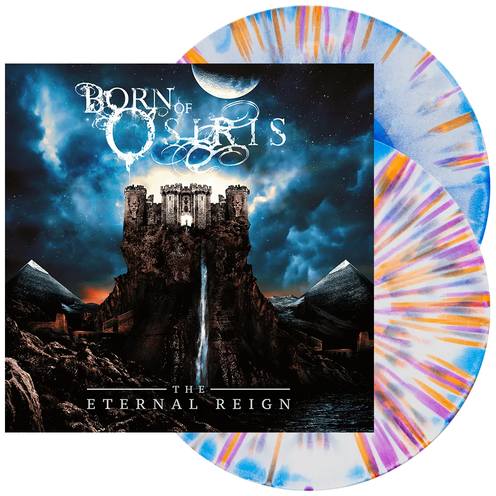 Born Of Osiris - ‘The Eternal Reign (Deluxe)’ Vinyl (White   Royal Blue Side A/B w/ Orange   Purple Splatter)