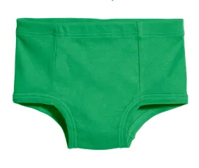 Boys and Girls Soft Cotton Simple Brief | Elf Green