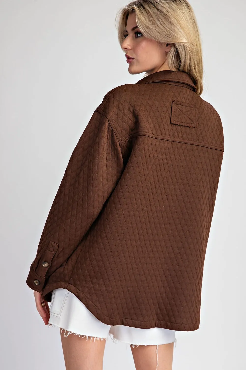 Brown Textured Jacket