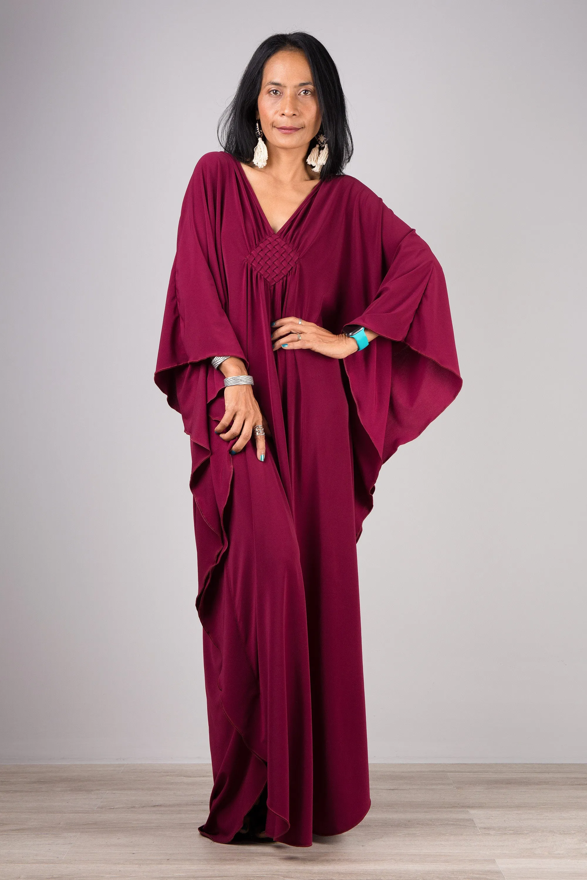 Burgundy kaftan