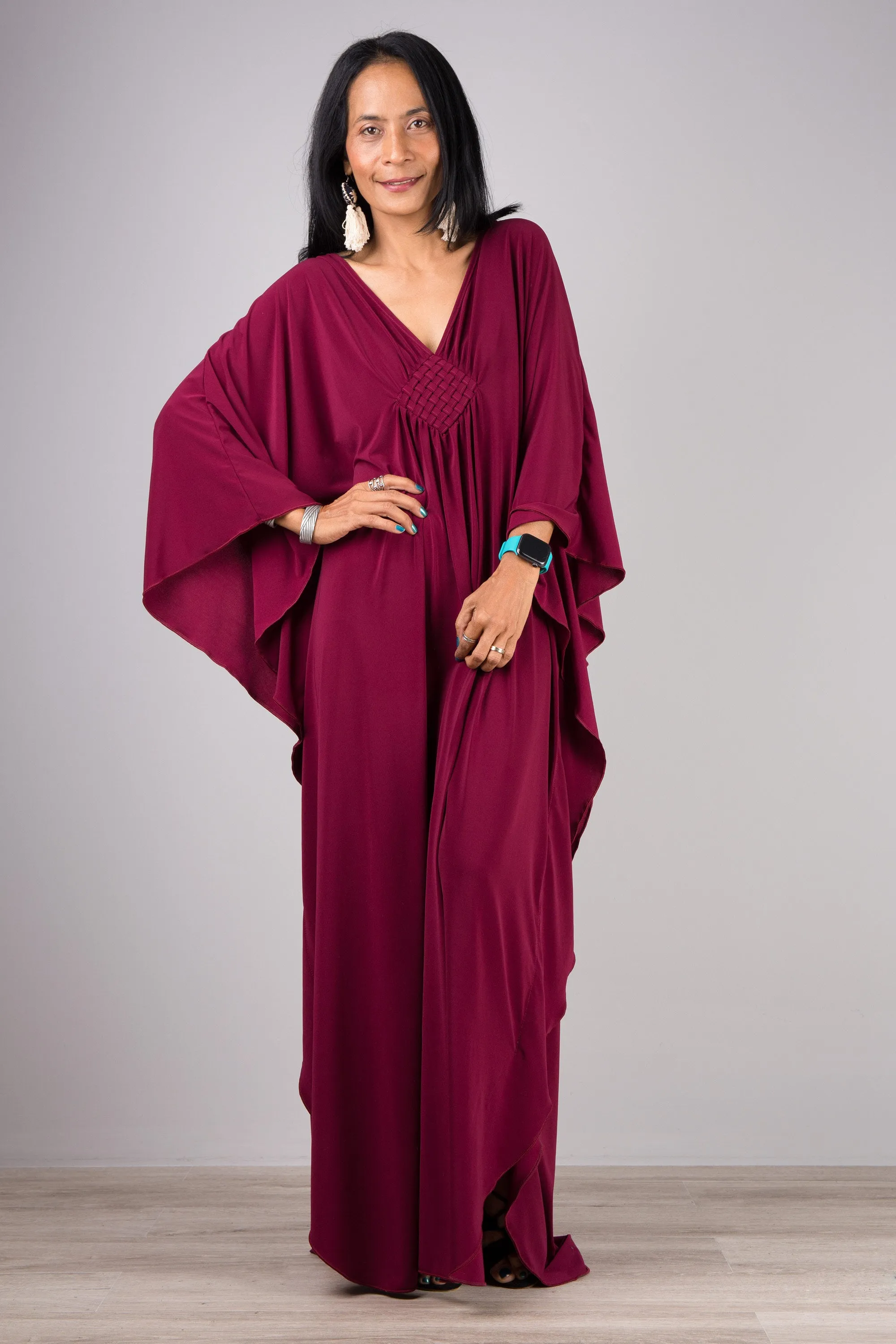 Burgundy kaftan