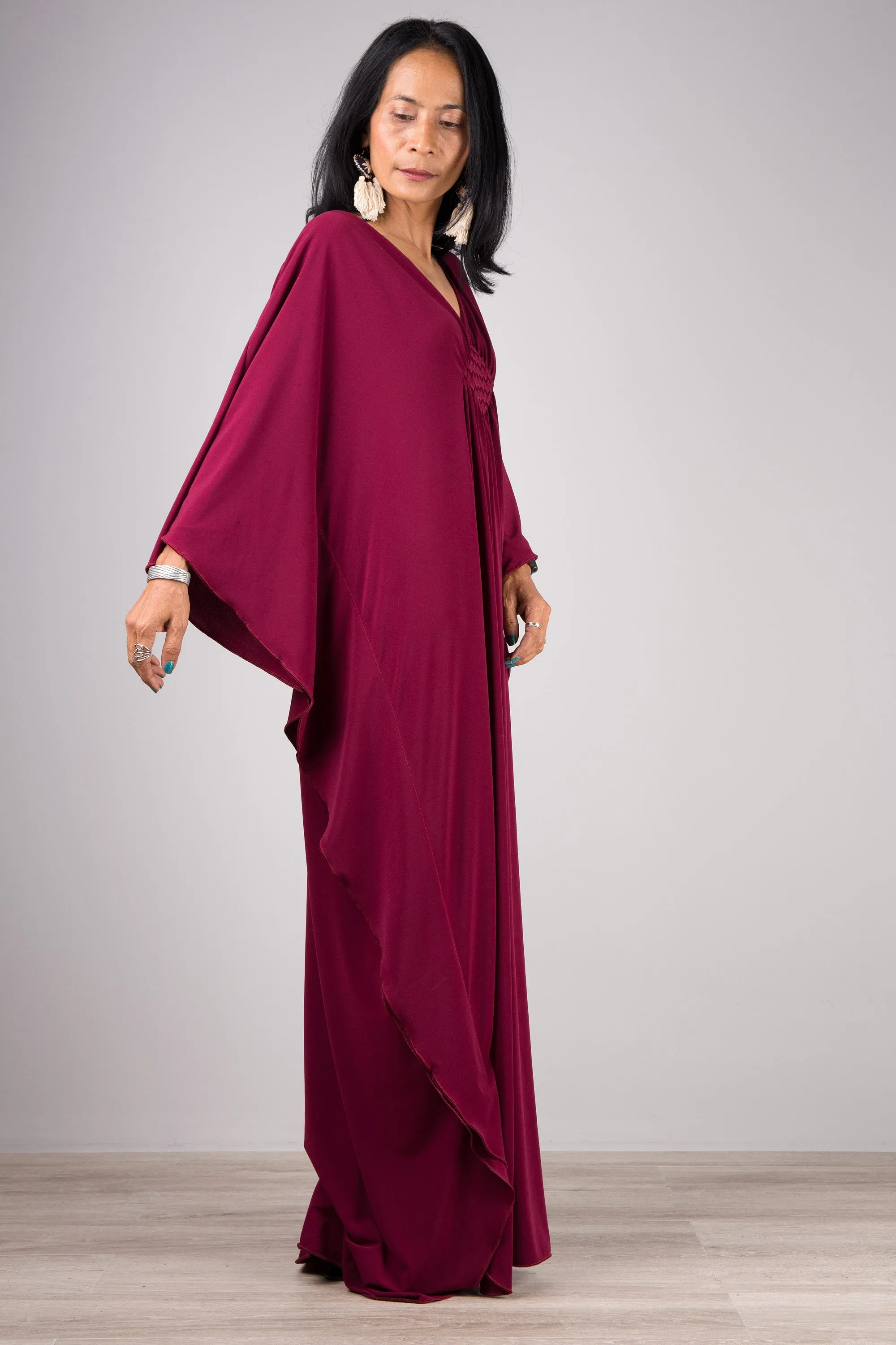 Burgundy kaftan