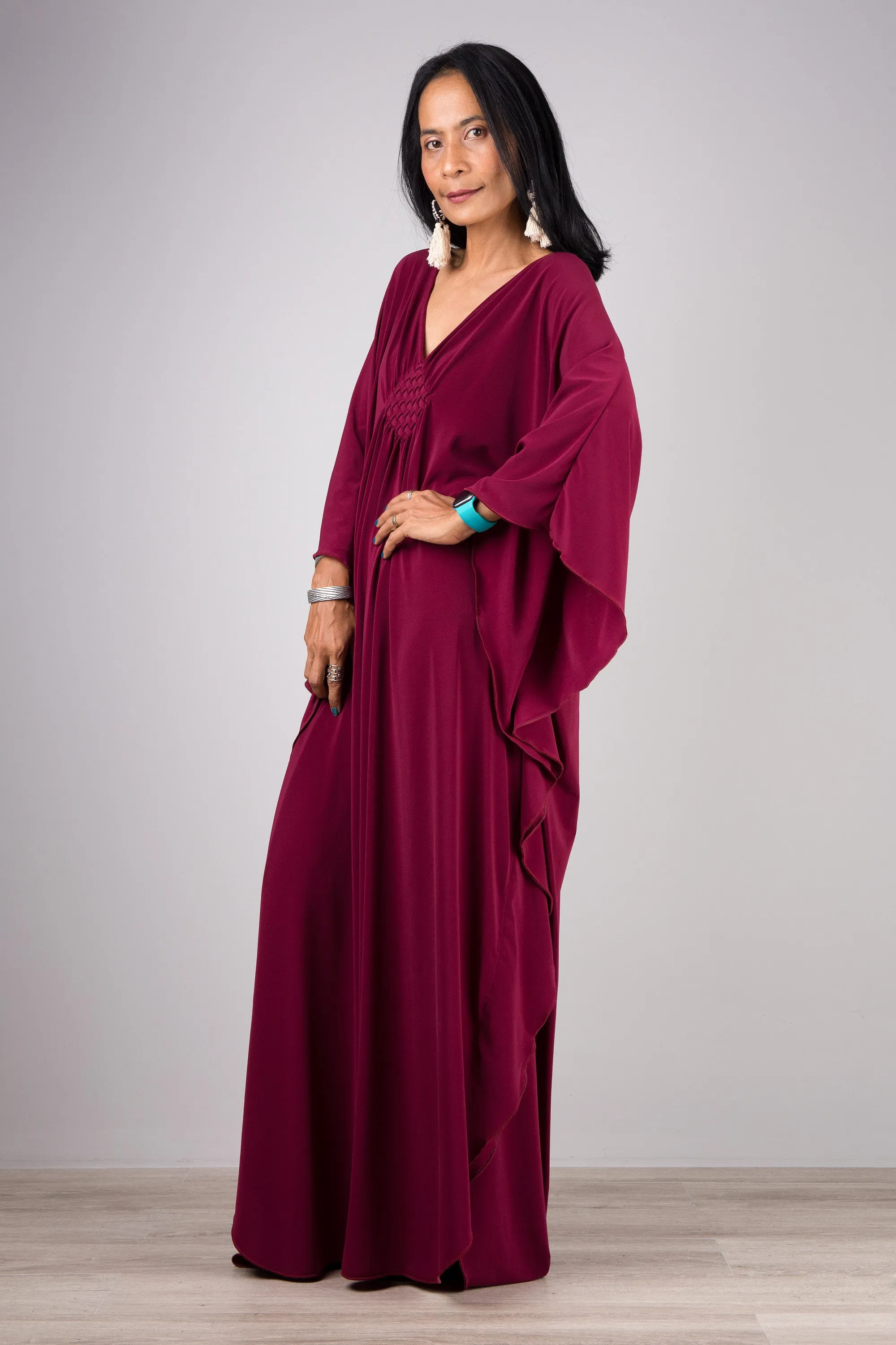 Burgundy kaftan