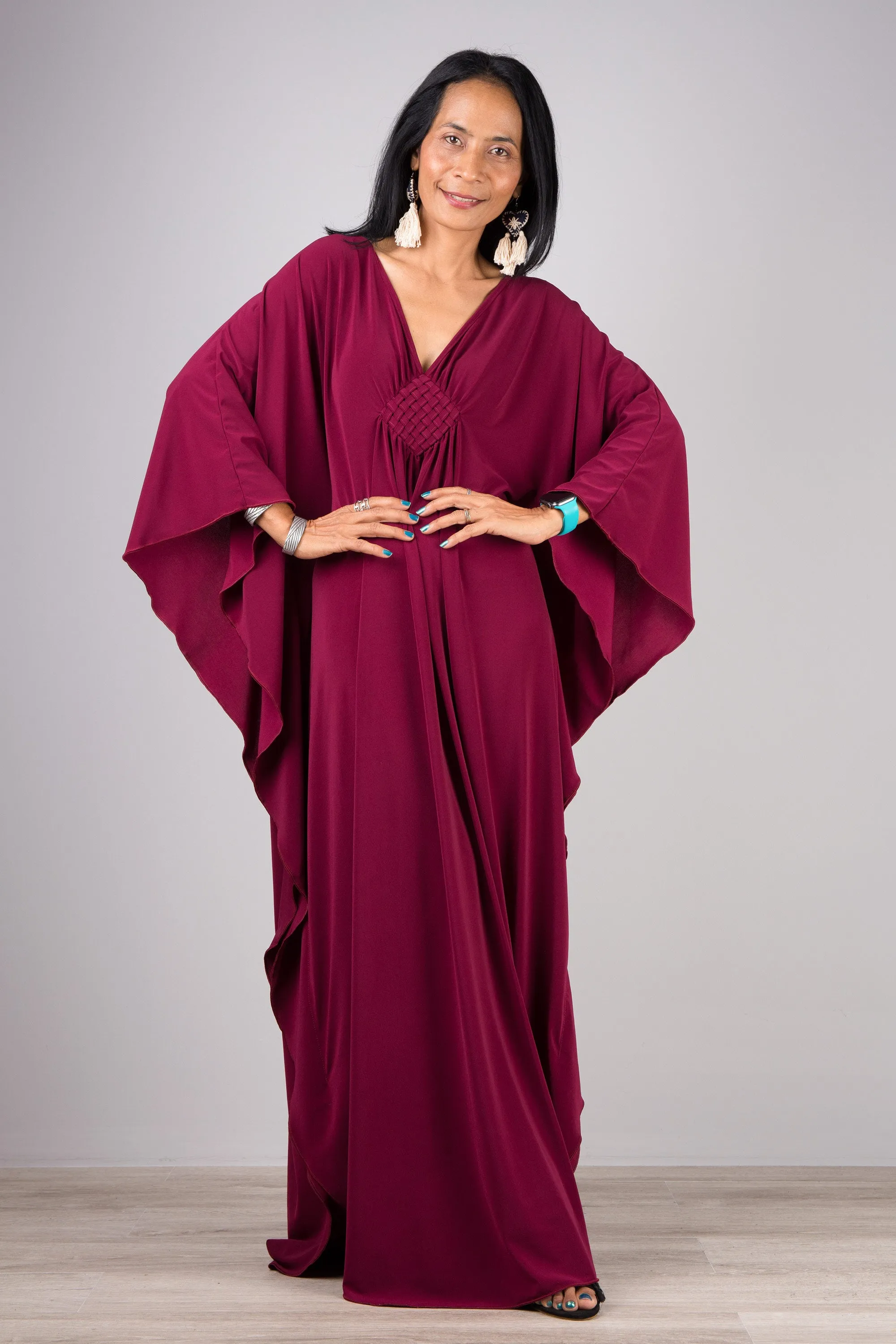 Burgundy kaftan