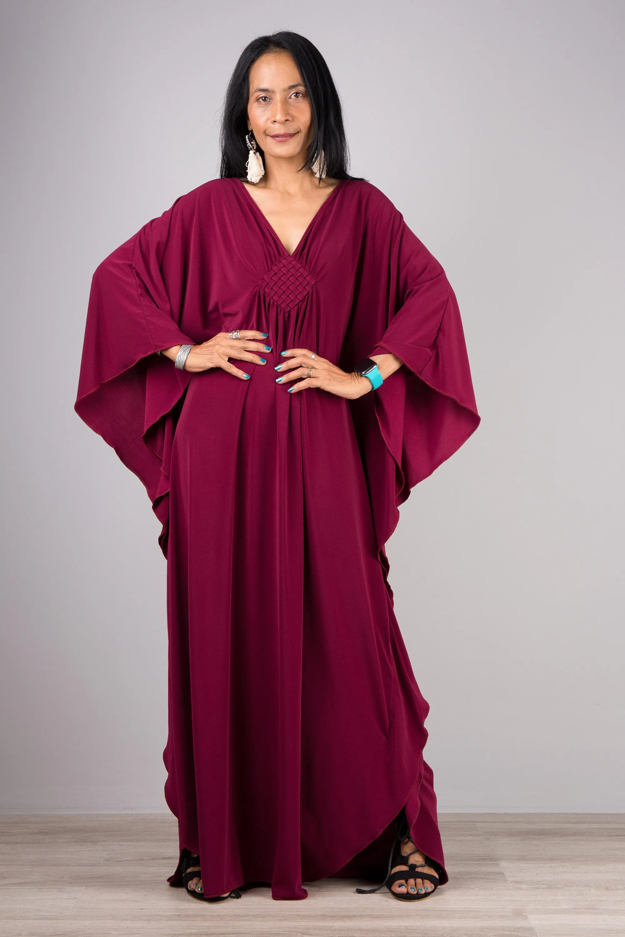 Burgundy kaftan