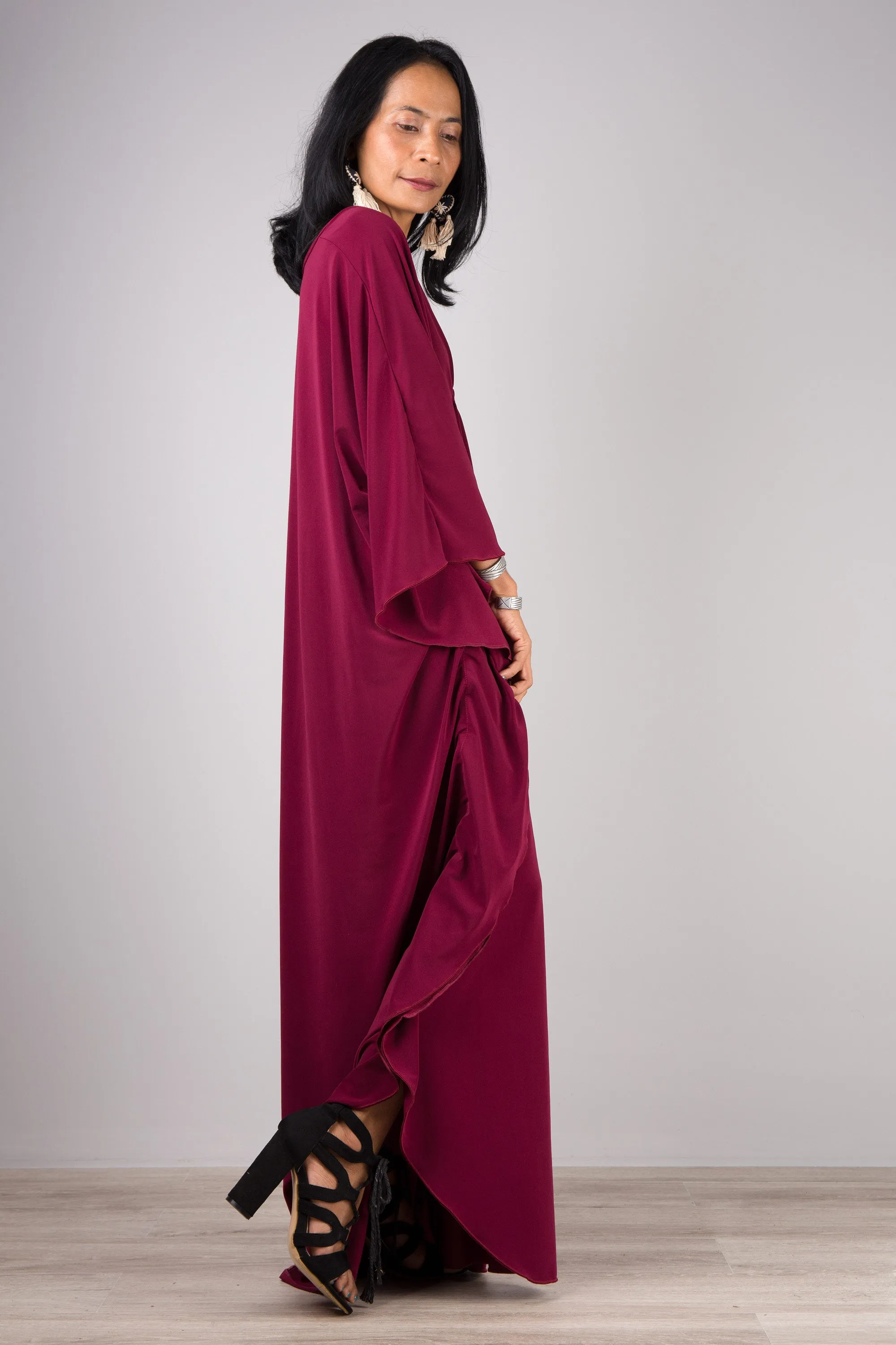 Burgundy kaftan