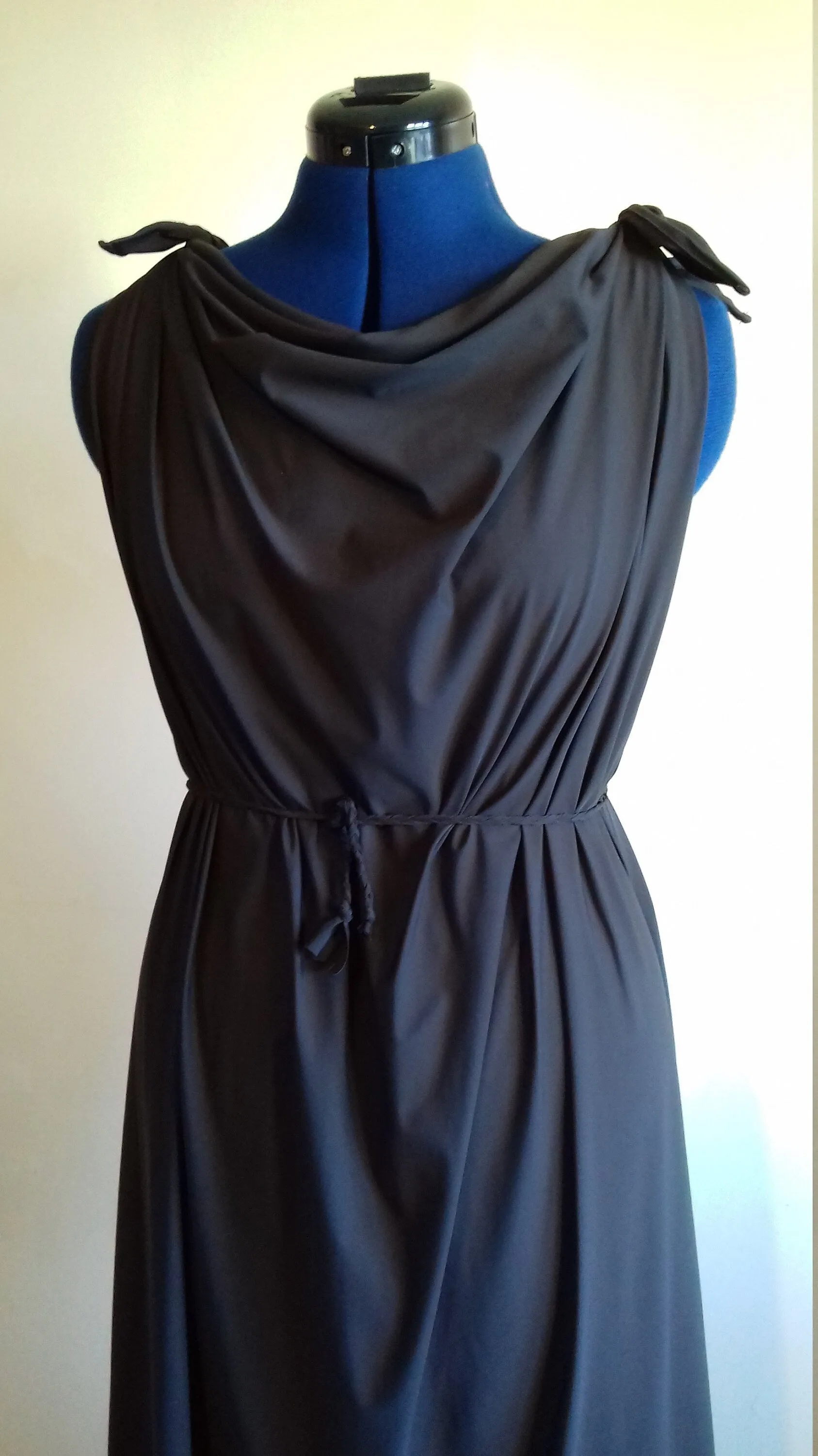 Dark Brown Drape Dress