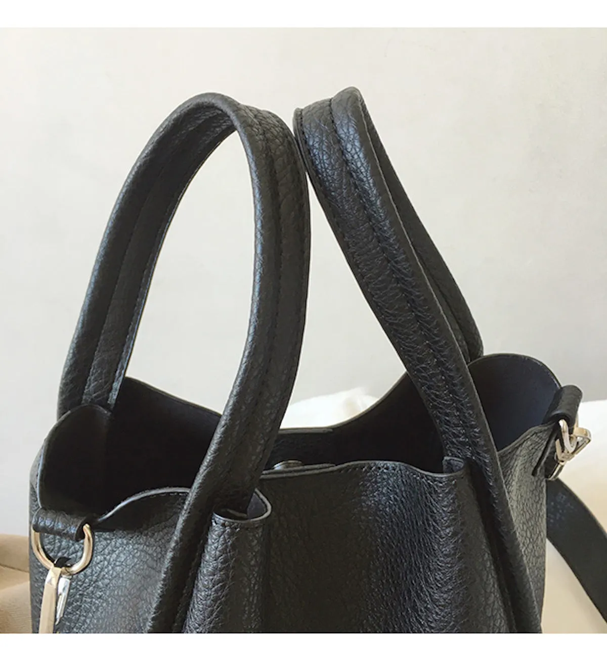 Elena Handbags Ultra Soft Leather Bucket Bag