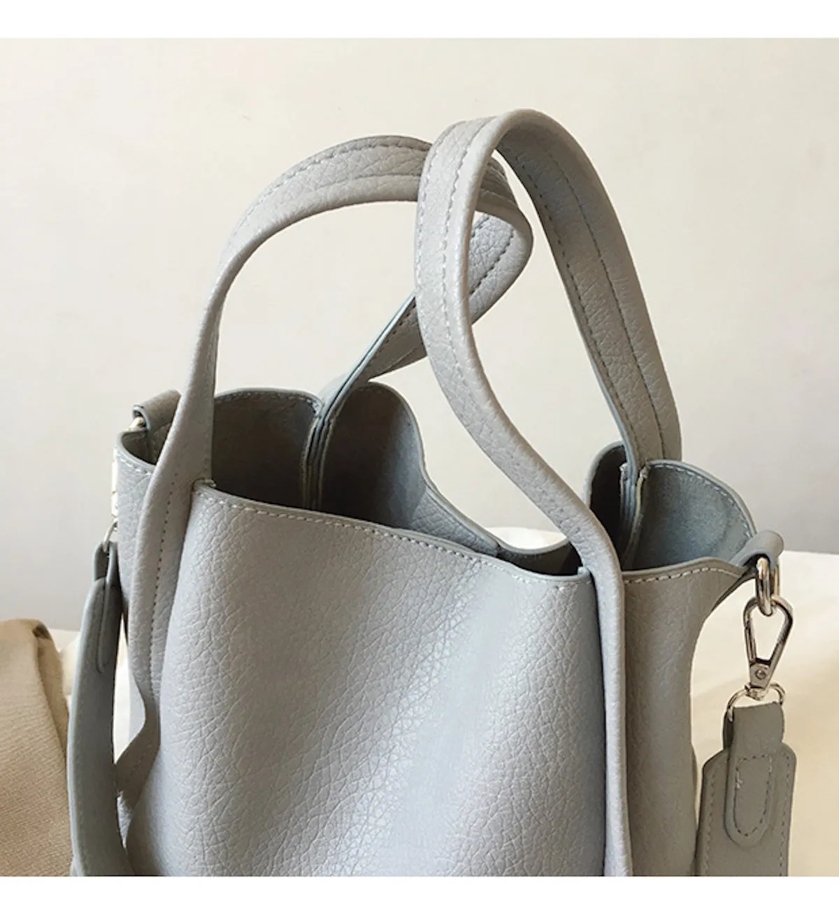 Elena Handbags Ultra Soft Leather Bucket Bag