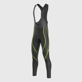 Fdx Divine Fluorescent Yellow Women's & Girl's Thermal Padded Winter Bib Tights