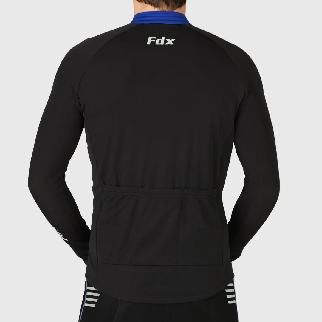 Fdx Viper Men's & Boy's Blue Thermal Roubaix Long Sleeve Cycling Jersey