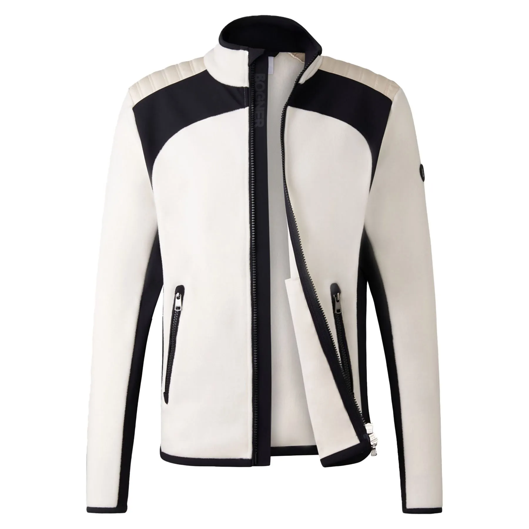 Freddy Fleeced Jacket Egg Shell/Black - AW24