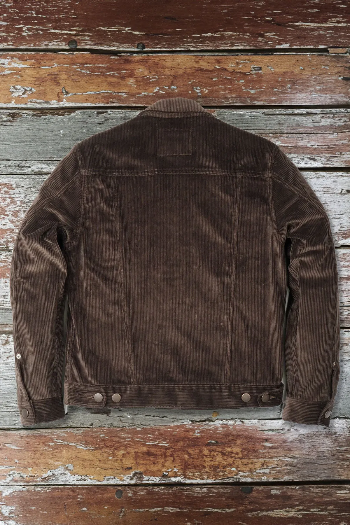 Freenote Cloth - CD-1 Corduroy Classic Trucker Jacket in Espresso