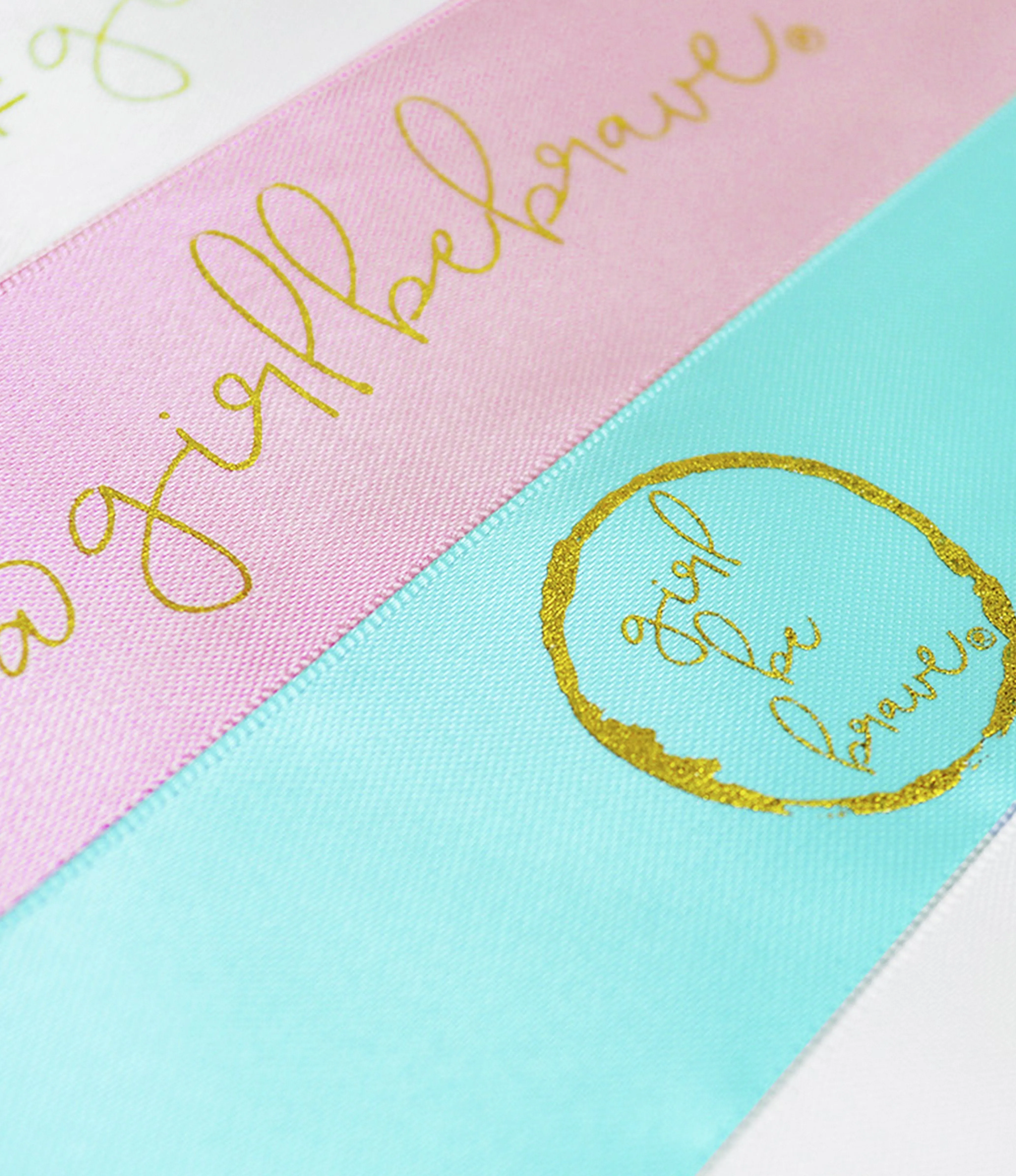 Girl Be Brave Double Faced Satin Ribbon