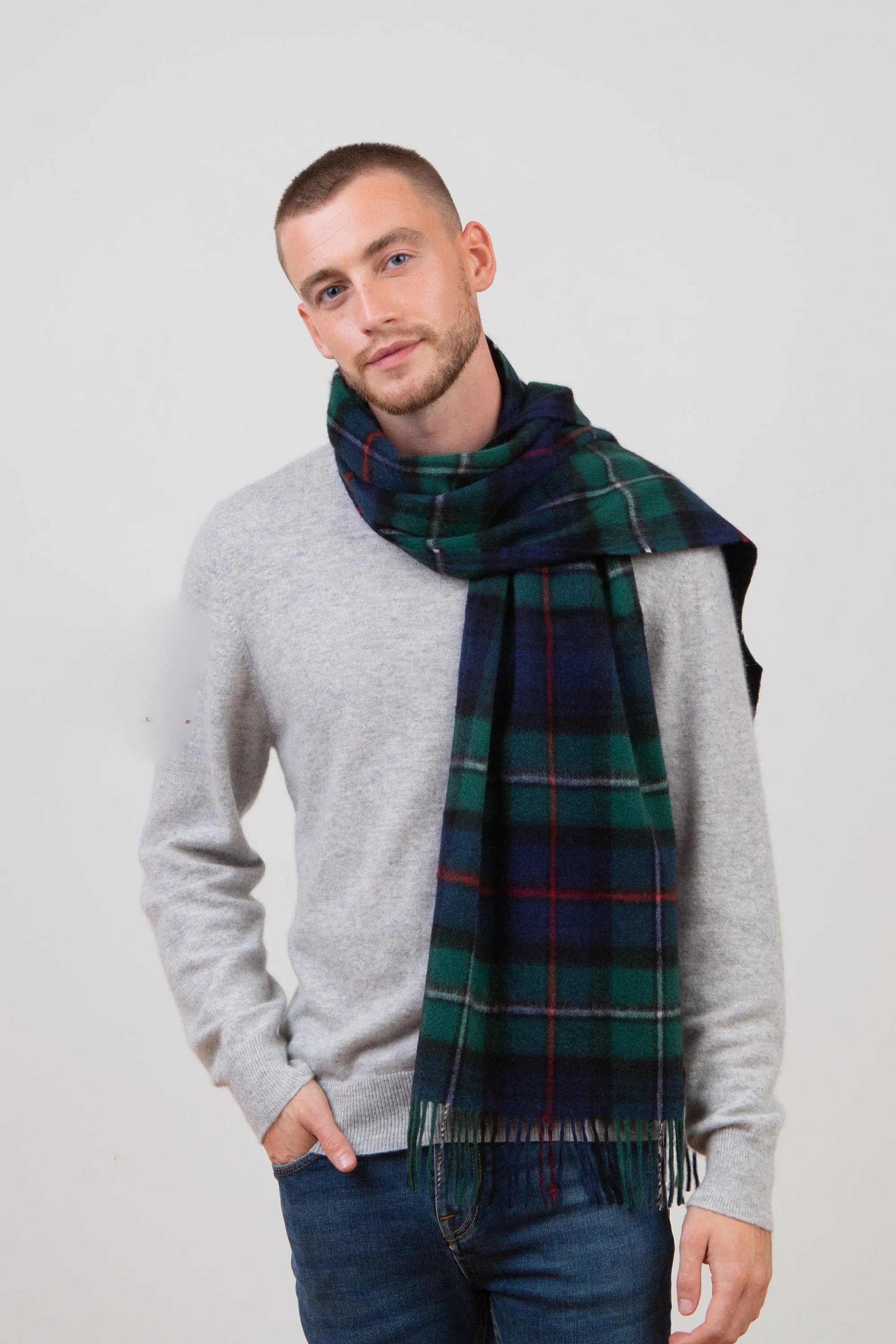 Heritage Tartan Cashmere Wide Scarf - Mackenzie