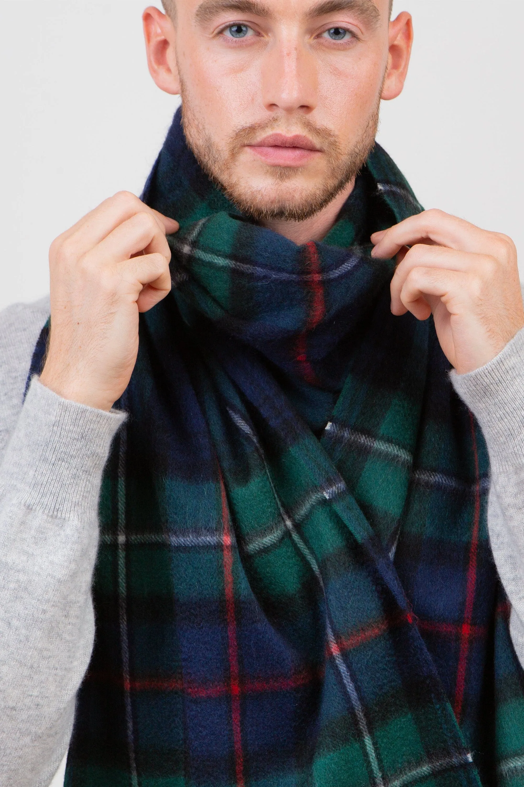 Heritage Tartan Cashmere Wide Scarf - Mackenzie