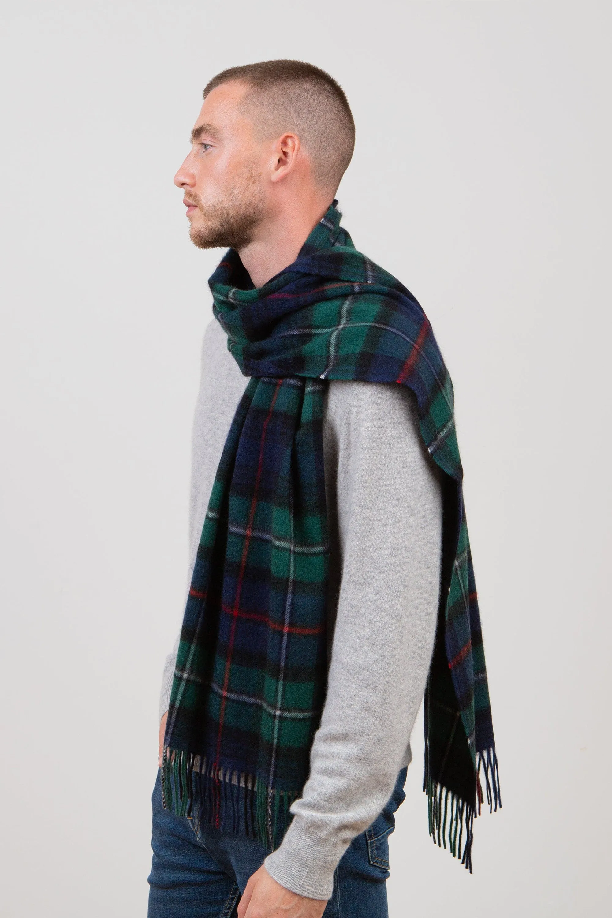 Heritage Tartan Cashmere Wide Scarf - Mackenzie