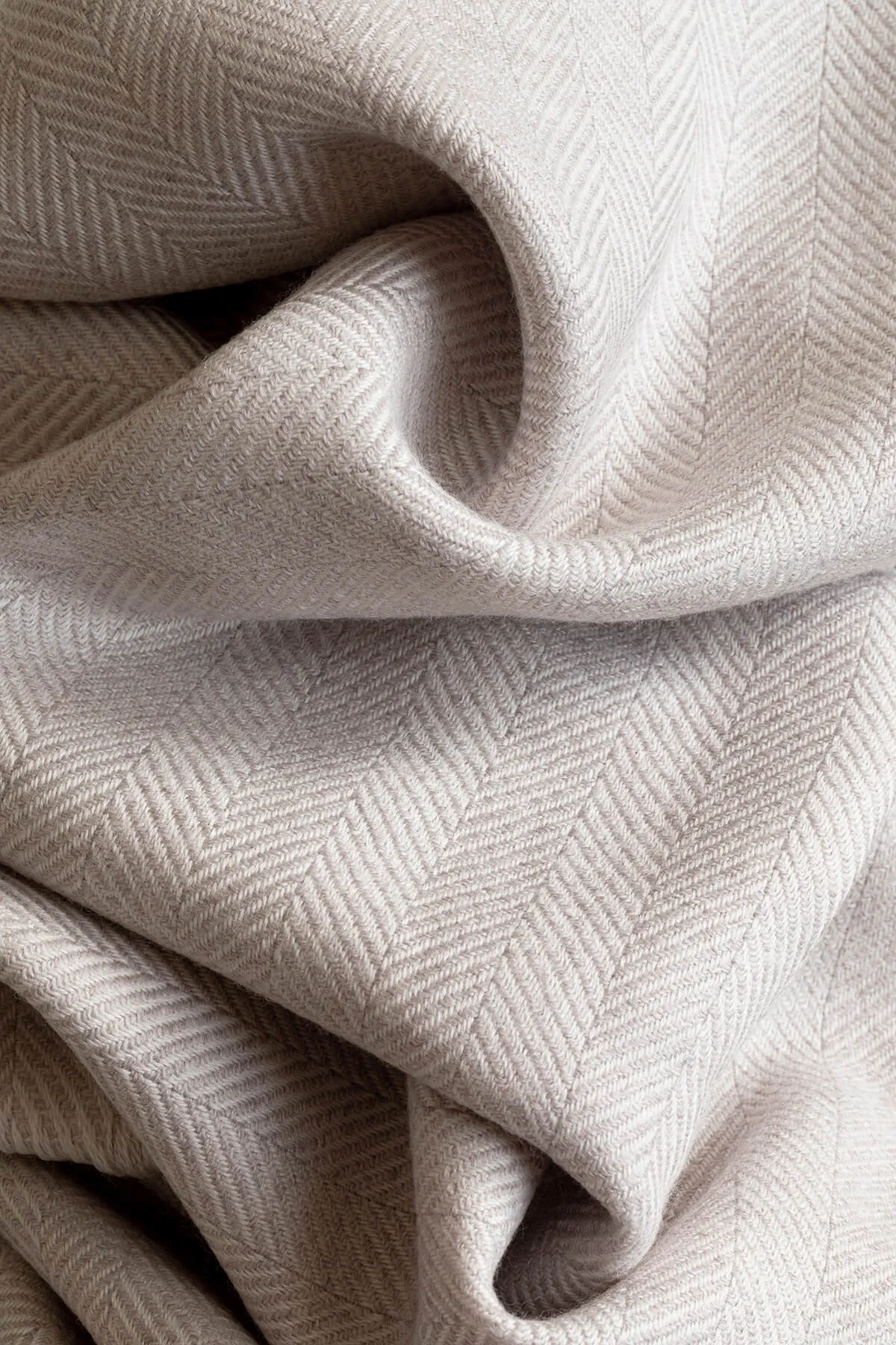 Herringbone Merino Bed Throw