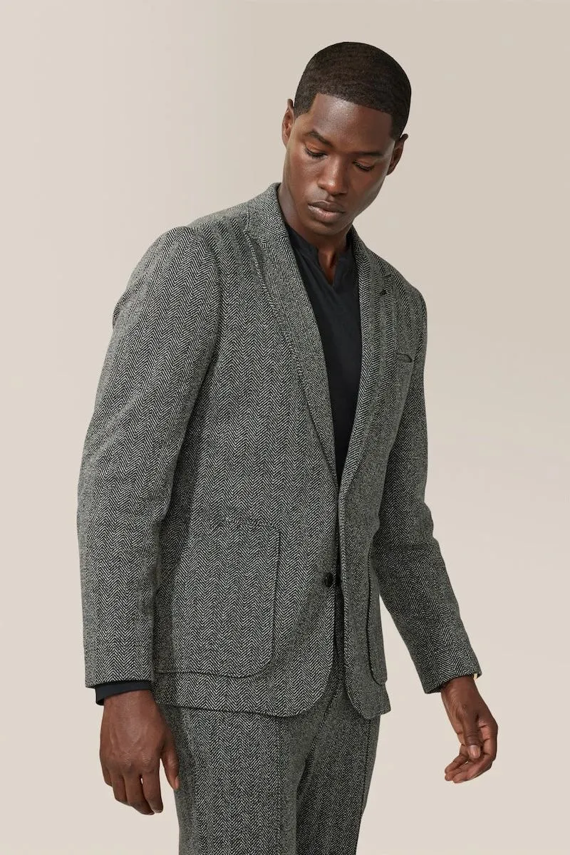 Hollis Blazer | Responsible Herringbone Cotton