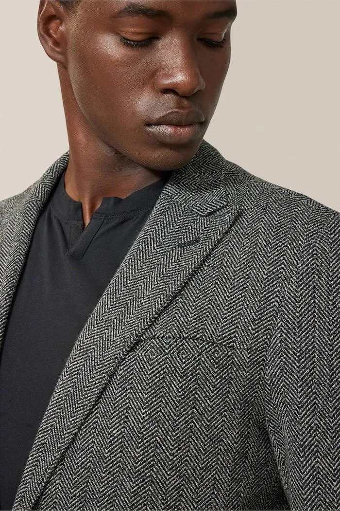 Hollis Blazer | Responsible Herringbone Cotton