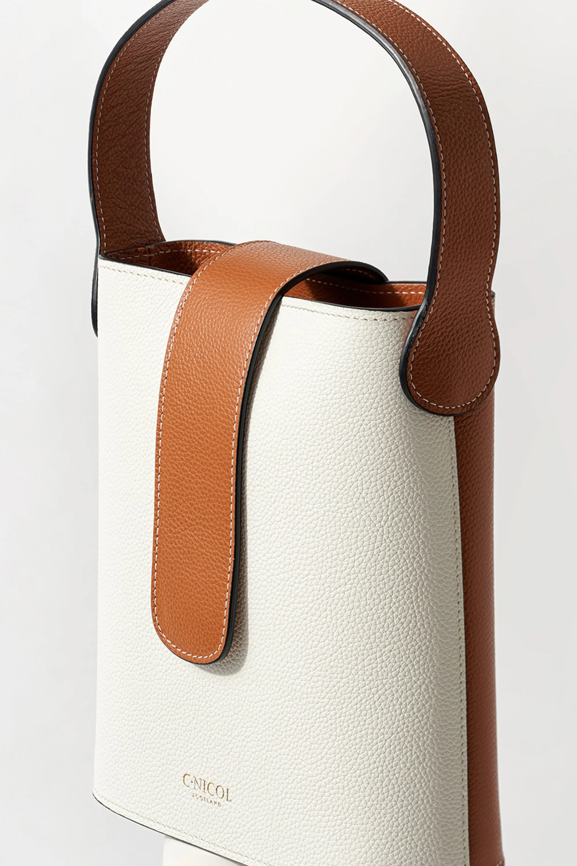 Holly Mini Bucket Bag - Hazelnut/Milk