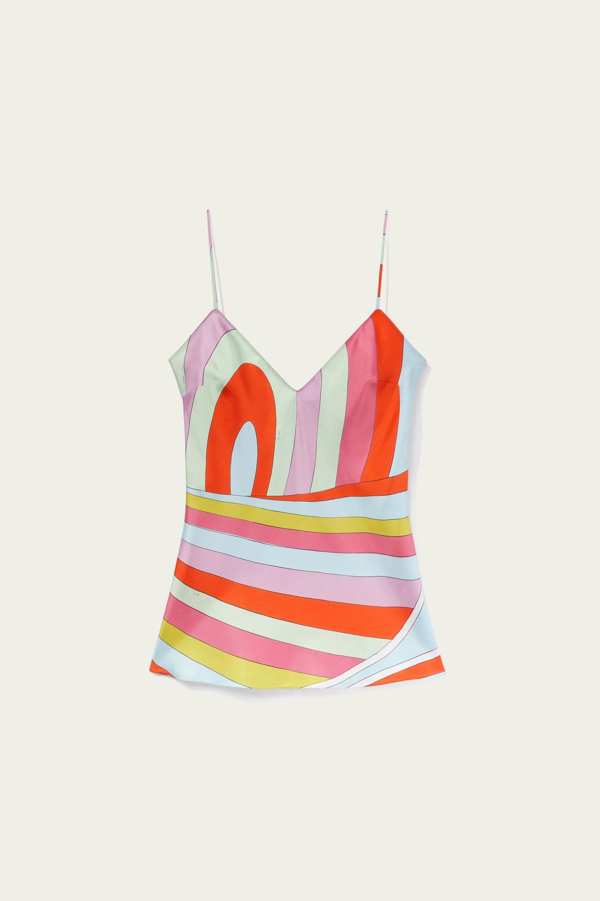 Iride-Print Silk-Twill Camisole