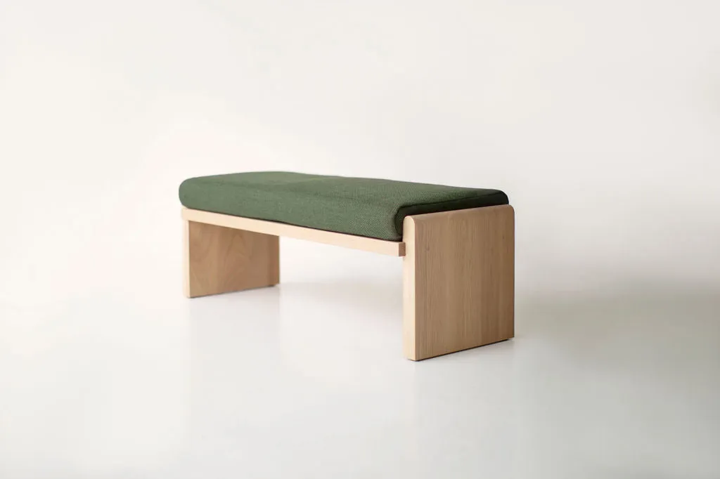 Iris Modern Bench in Bleached Oak - 2424