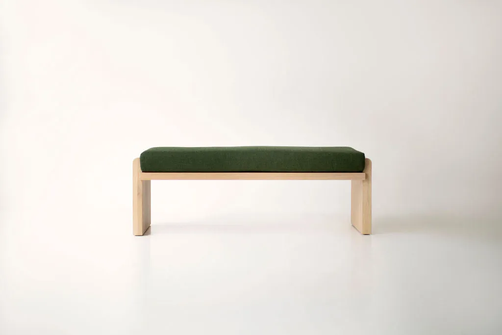 Iris Modern Bench in Bleached Oak - 2424