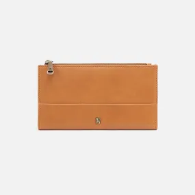 Jill Large Bifold Wallet In Polished Leather - Natural