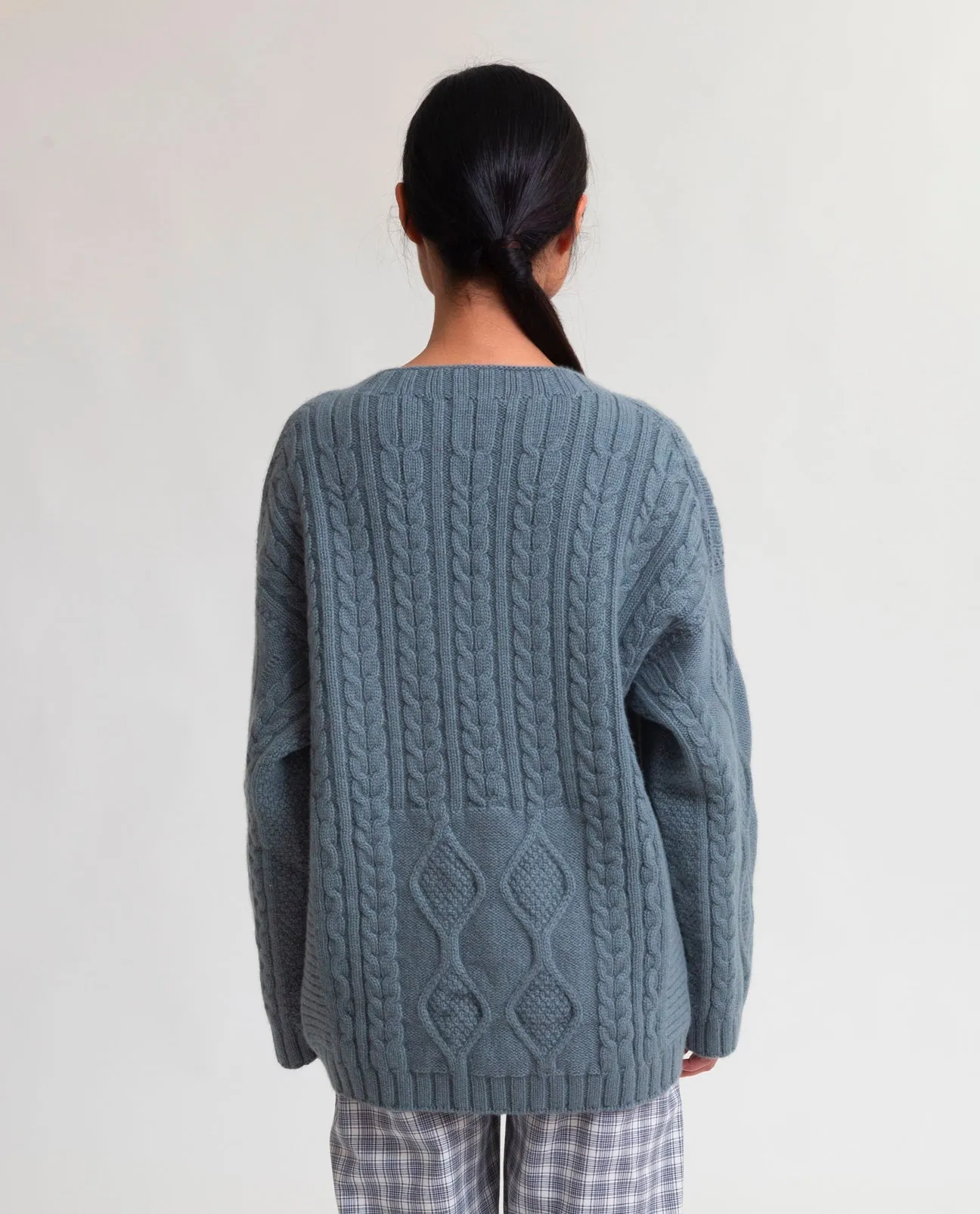 Kirstin Lambs Wool Jumper In Sage