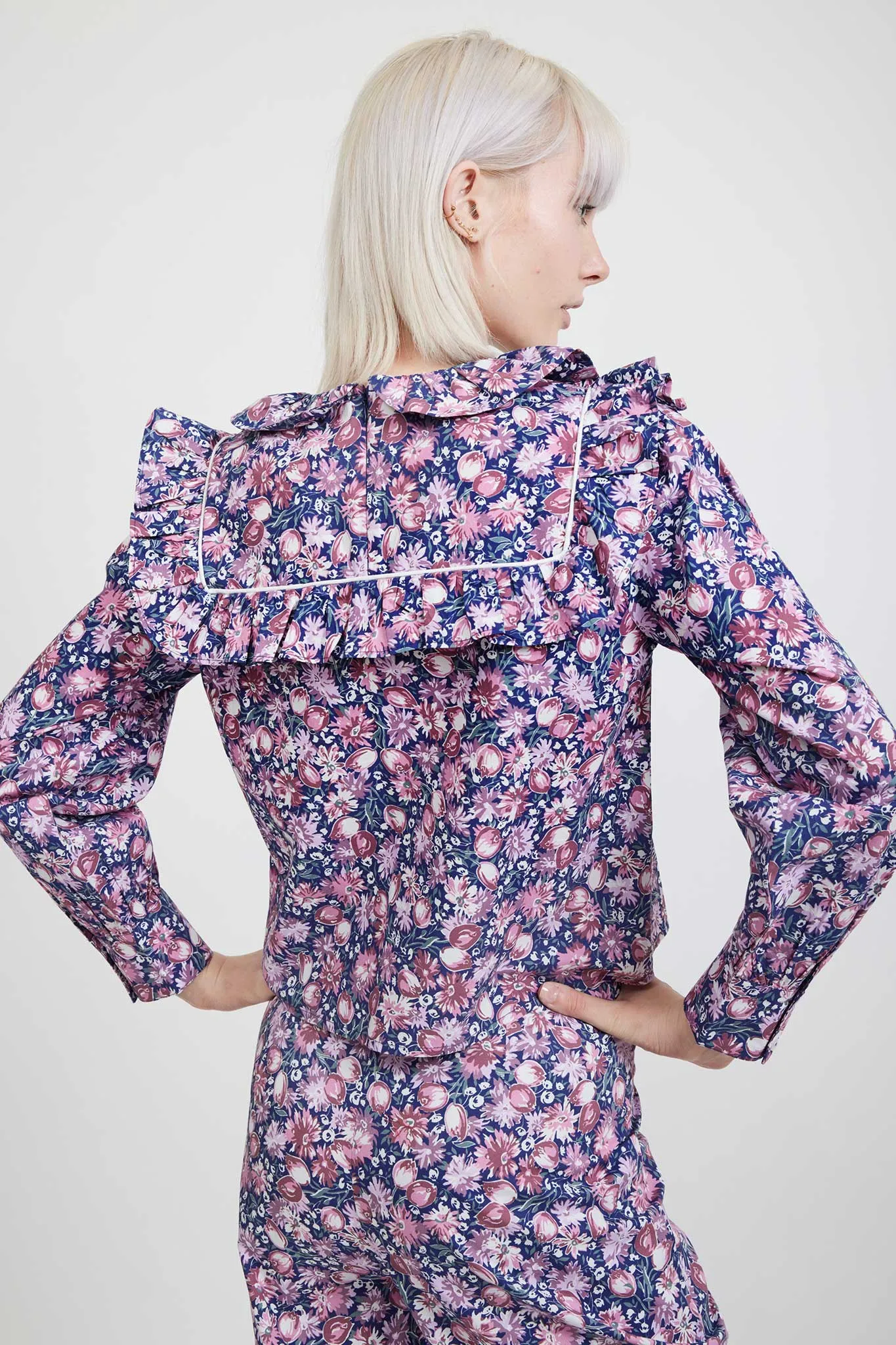 Laura Ashley x BATSHEVA Rhodri Blouse in Inglesham