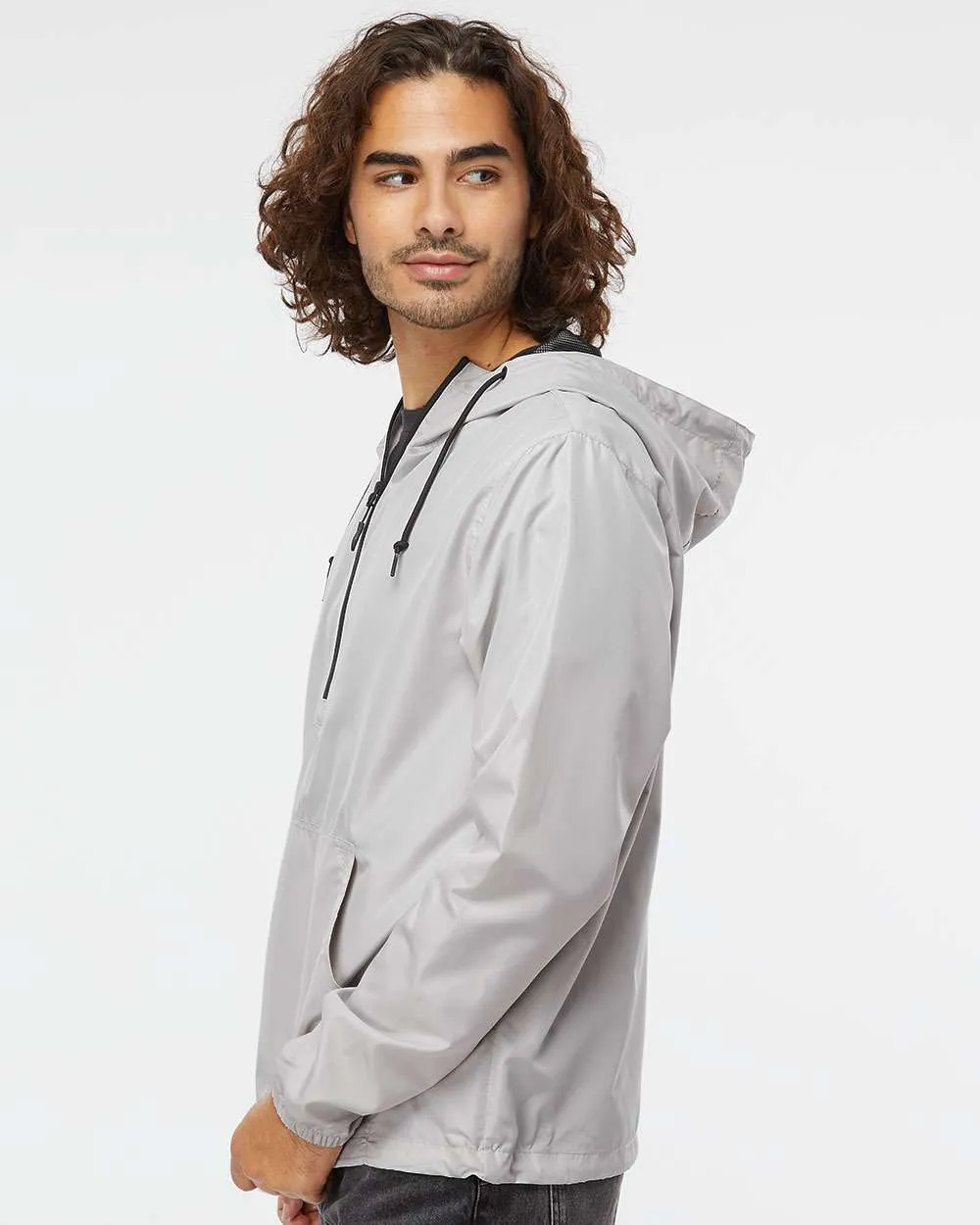 Lightweight Quarter-Zip Windbreaker Pullover Jacket