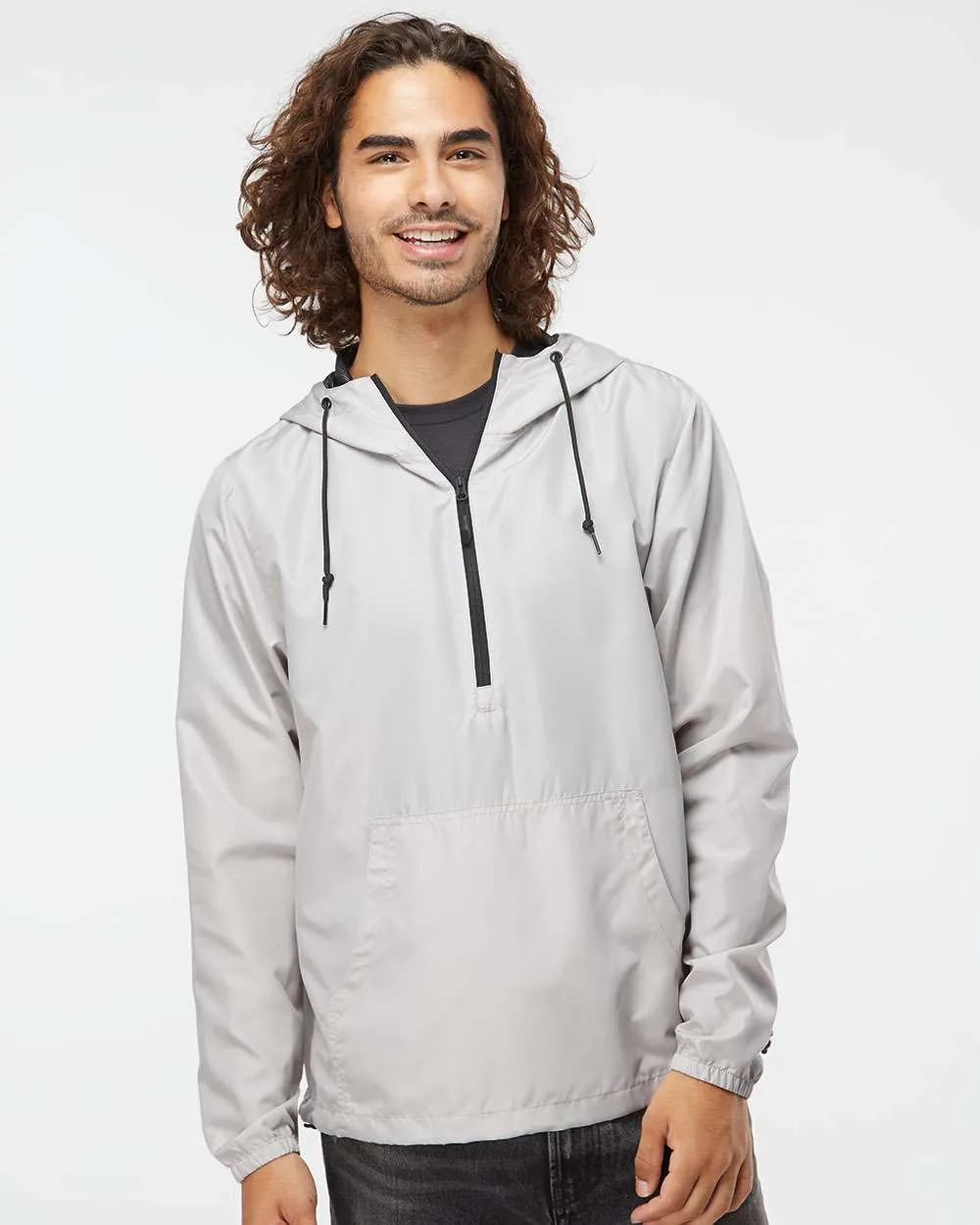 Lightweight Quarter-Zip Windbreaker Pullover Jacket