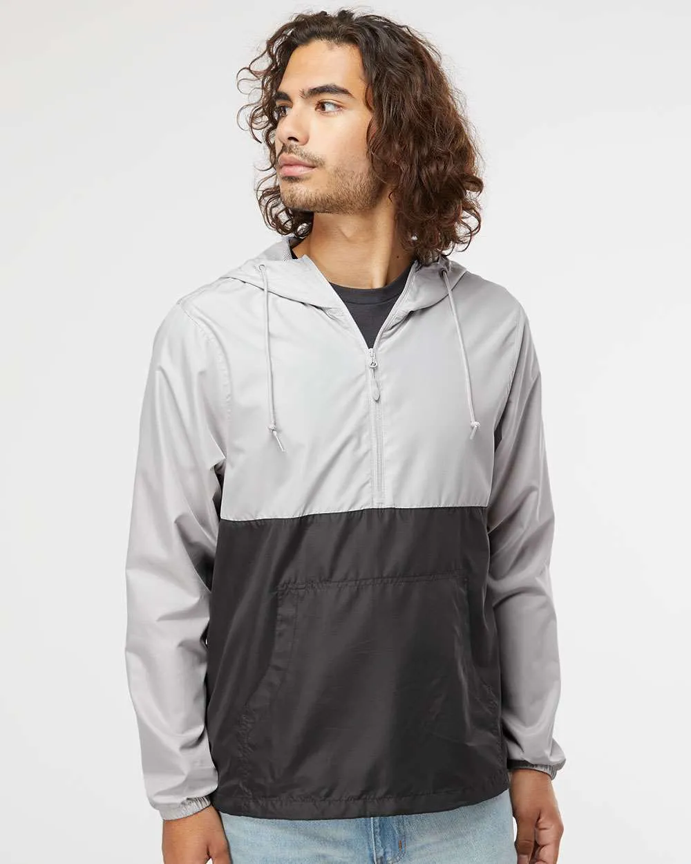 Lightweight Quarter-Zip Windbreaker Pullover Jacket