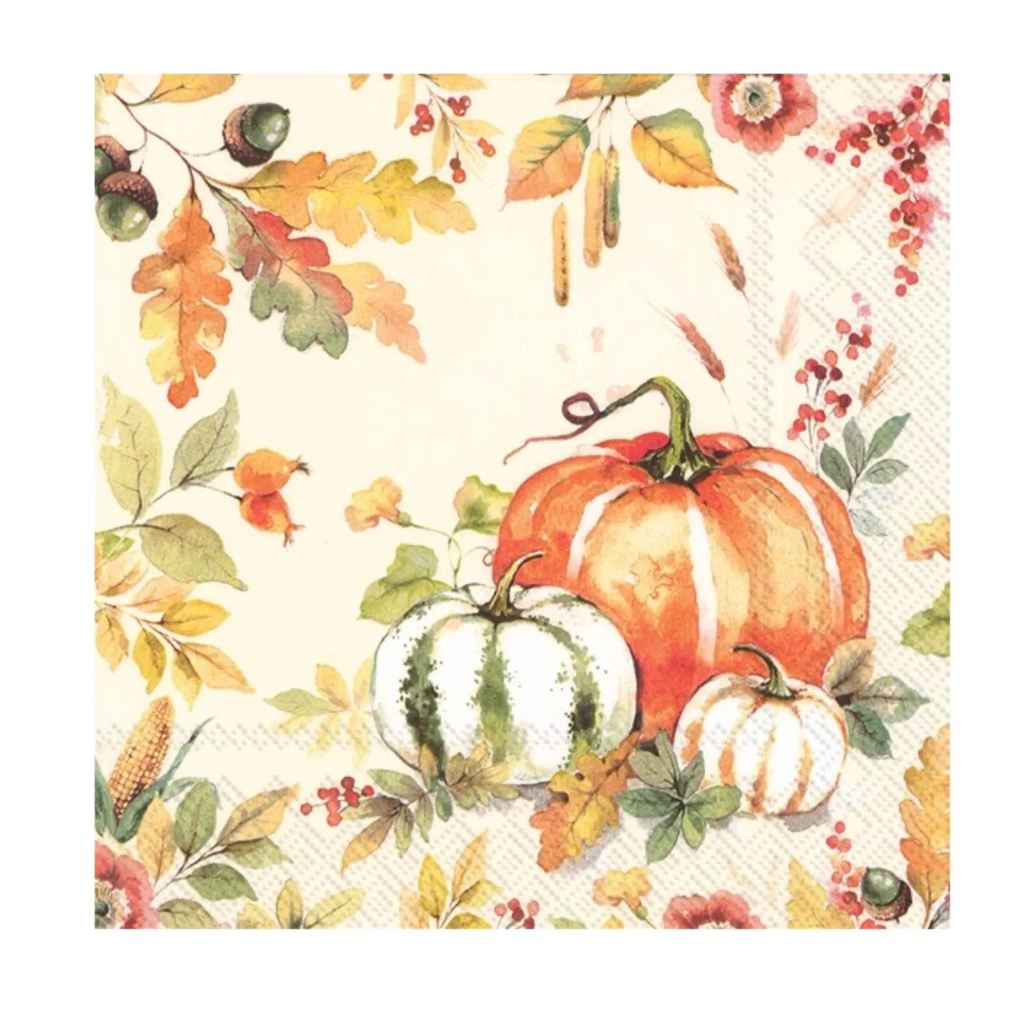 Luncheon Paper Napkin: Pumpkin Love