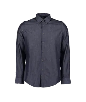 Masonwood Soft Touch Chambray Shirt - Navy