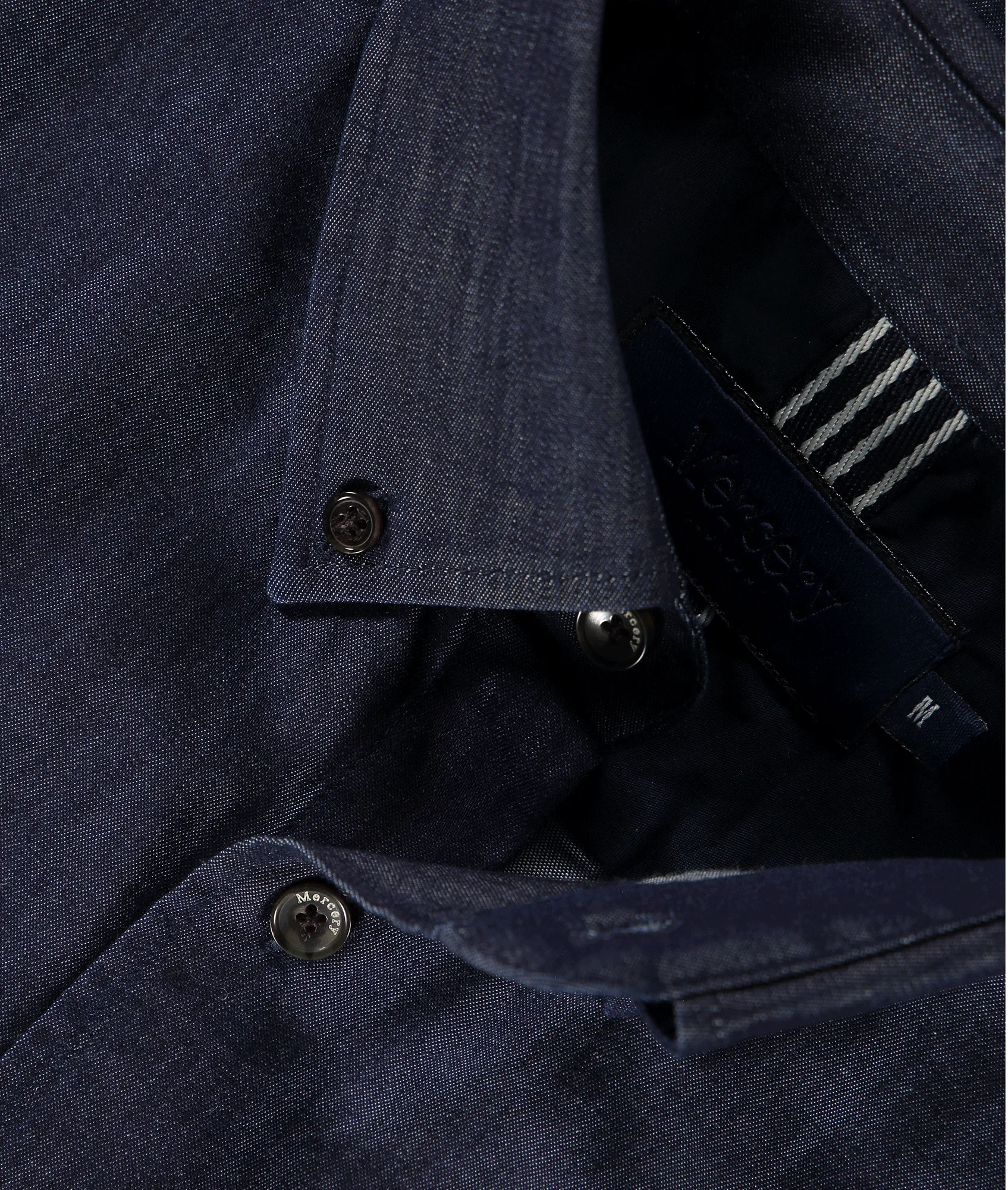 Masonwood Soft Touch Chambray Shirt - Navy