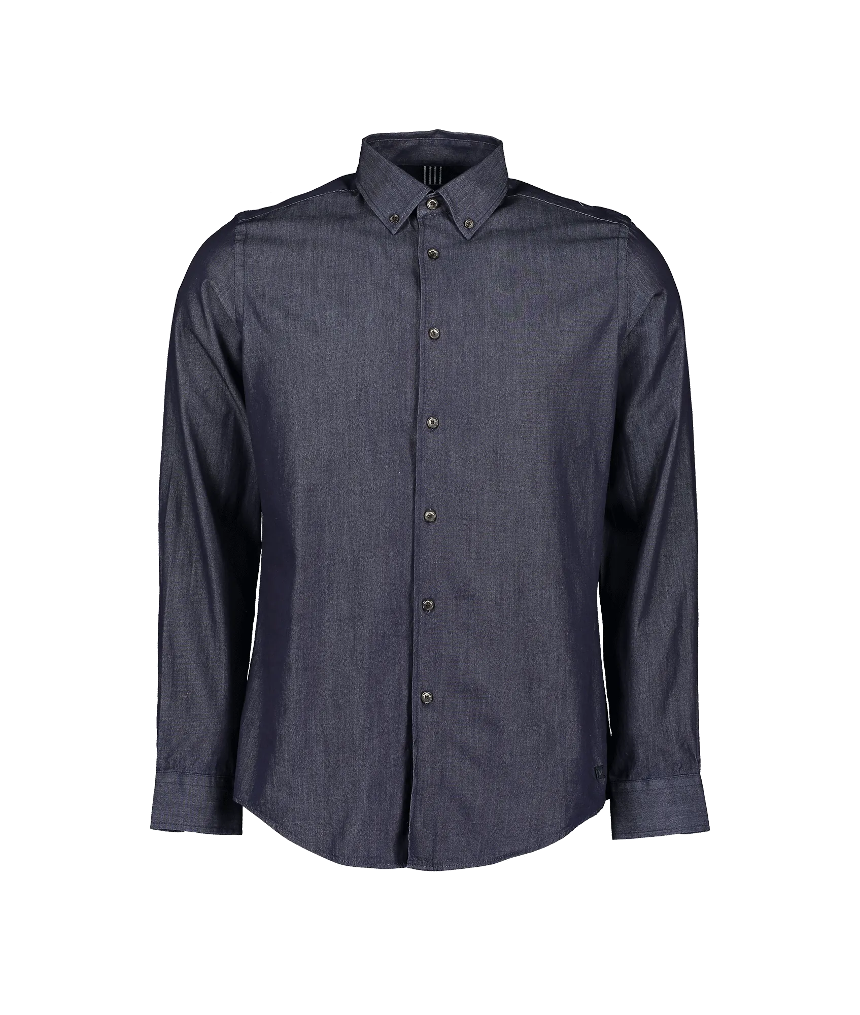 Masonwood Soft Touch Chambray Shirt - Navy