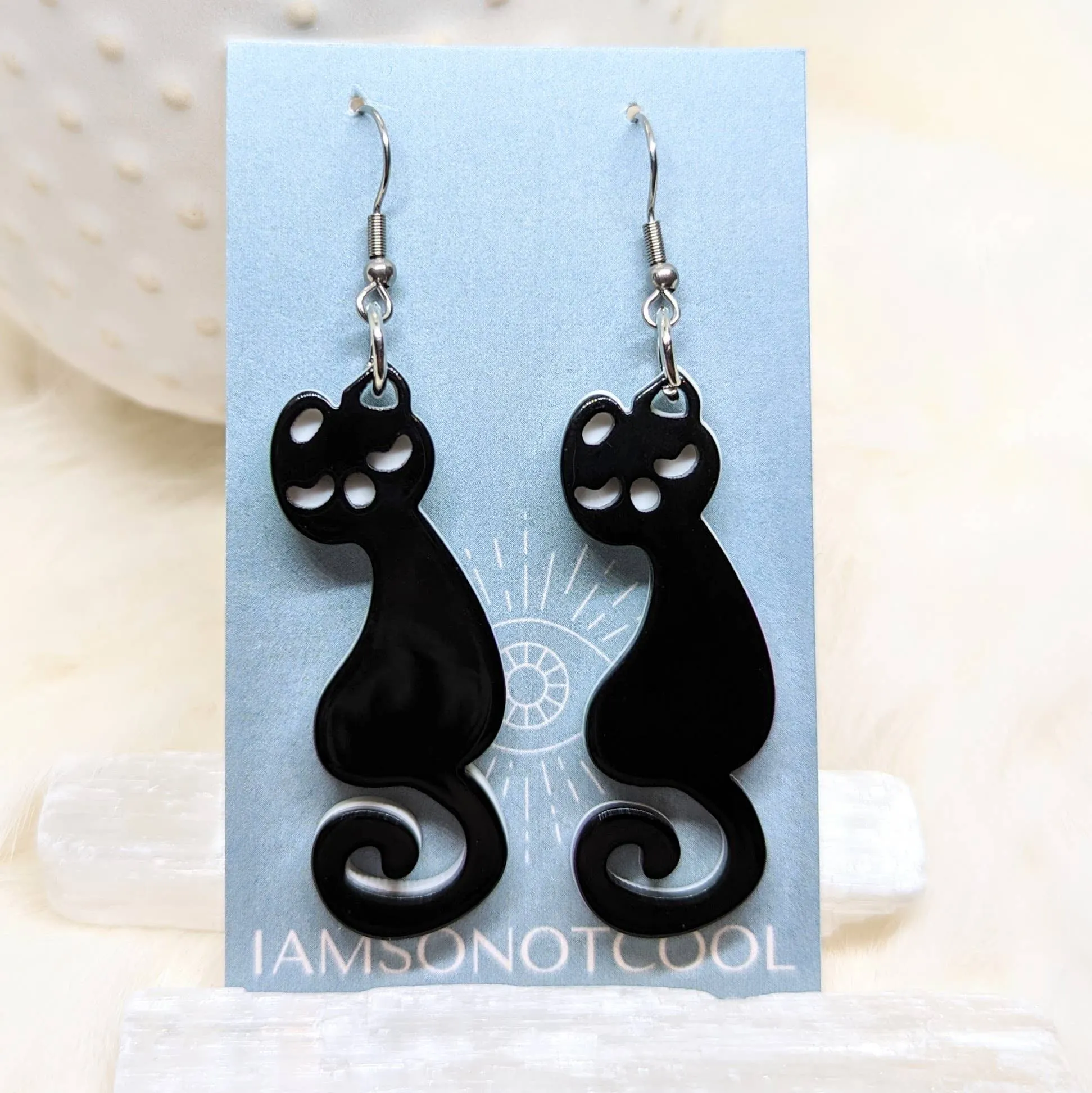 Mid Mod Cat Earrings