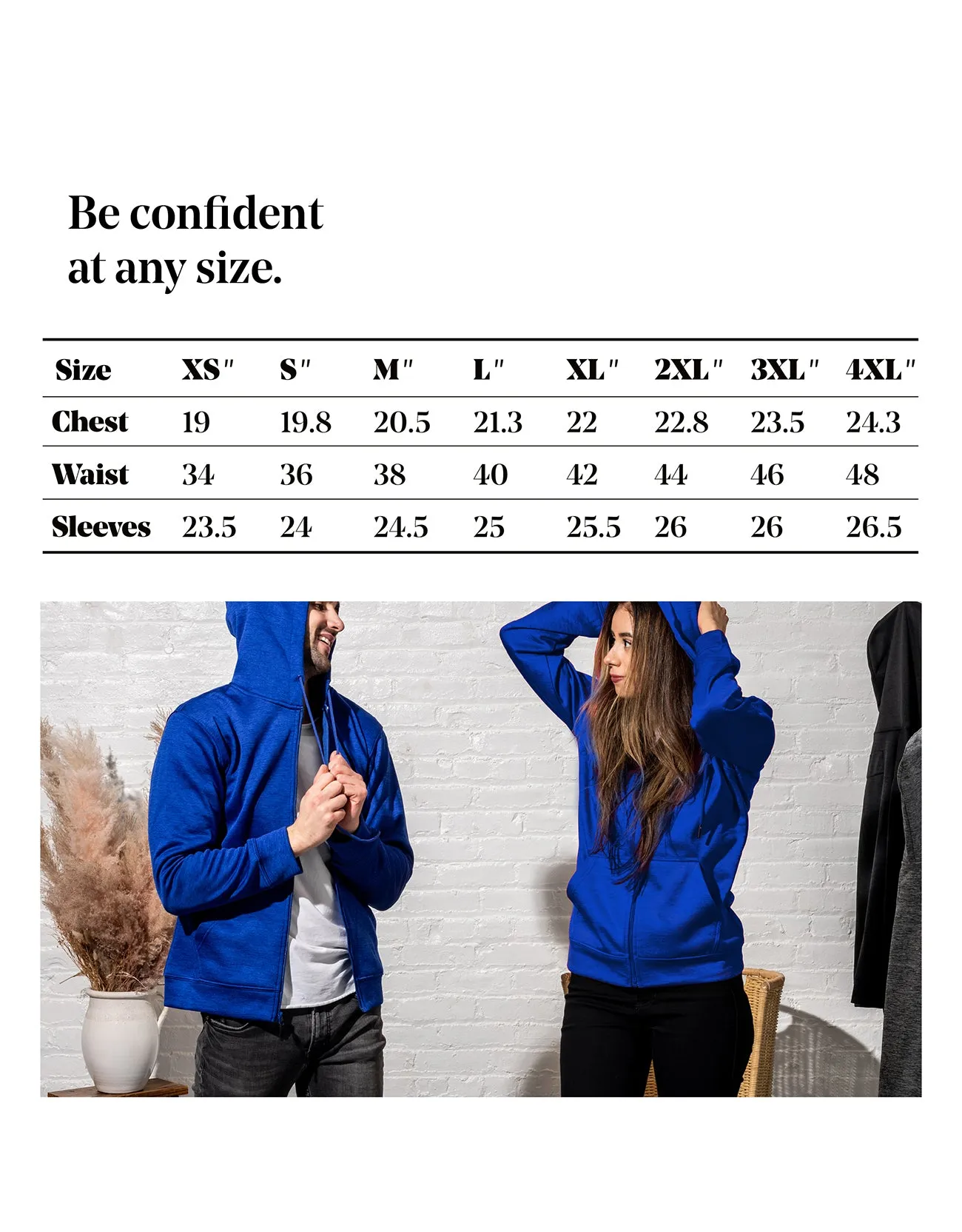 Mio Marino Premium Zip-Up Hoodie for Women with Smooth Matte Finish & Cozy Fleece Inner Lining - Women's Sweater with Hood