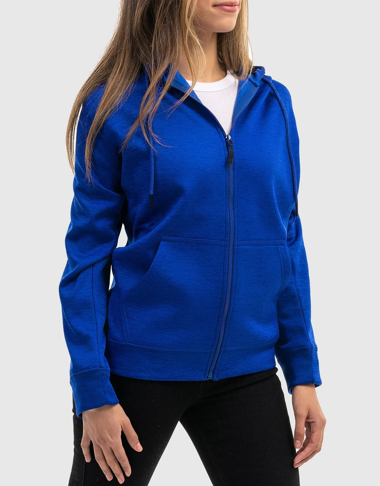 Mio Marino Premium Zip-Up Hoodie for Women with Smooth Matte Finish & Cozy Fleece Inner Lining - Women's Sweater with Hood